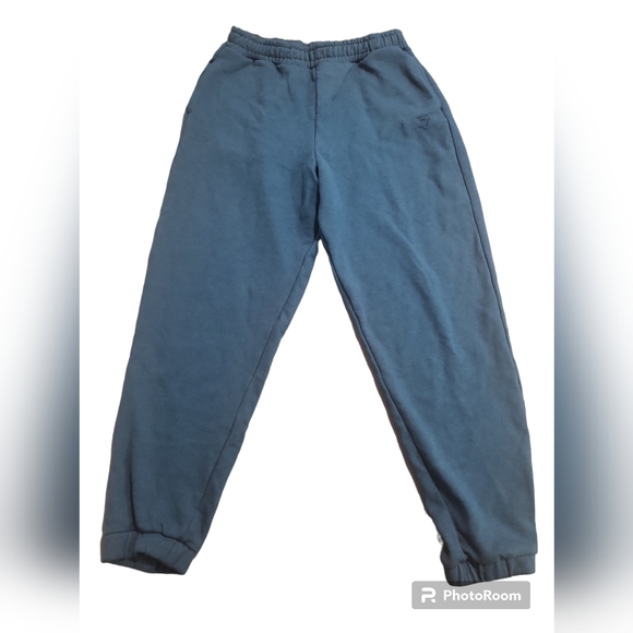 Gymshark Pants Gymshark Mens Baggy Sweatpants Size M Teal Blue